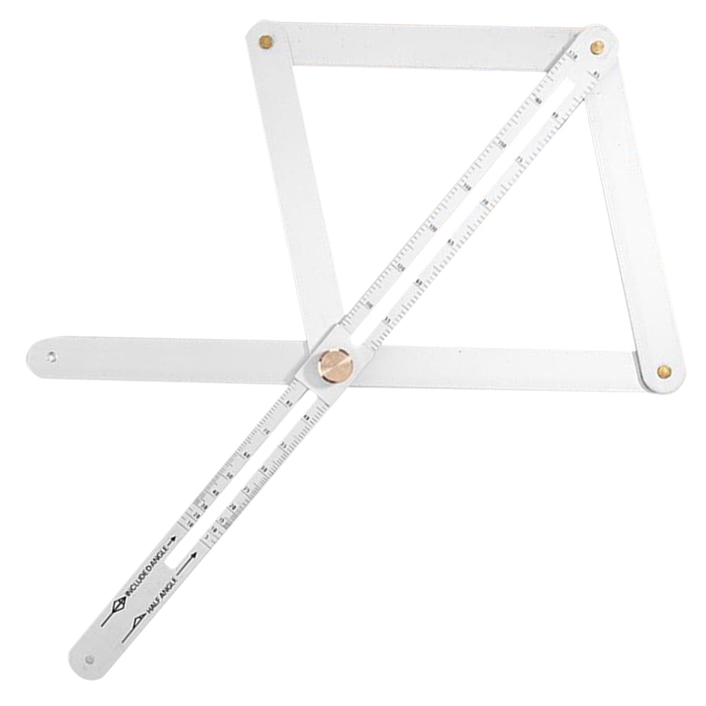 Diagonal Ruler Tool Tools Angle Finder Carpenters Protractor Metal