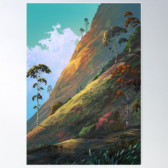 Diagonal horizon Poster, 24x36 UNFRAMED