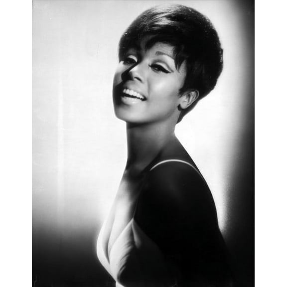 Diahann Carroll Portrait wearing White Dress Photo Print (24 x 30)