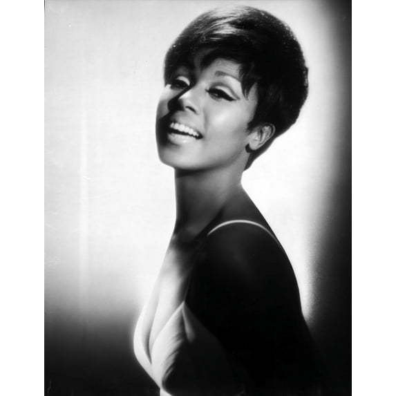 Diahann Carroll Portrait wearing White Dress Photo Print (8 x 10)