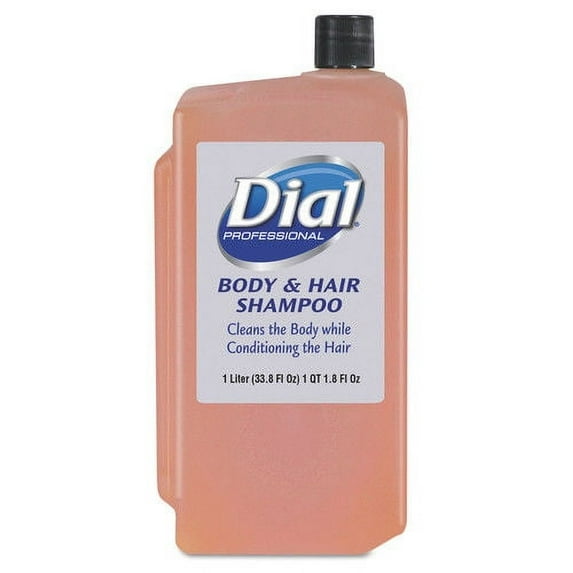 Dial 04029 Body & Hair Care, Peach, 1 L Refill Cartridge, 8/Carton