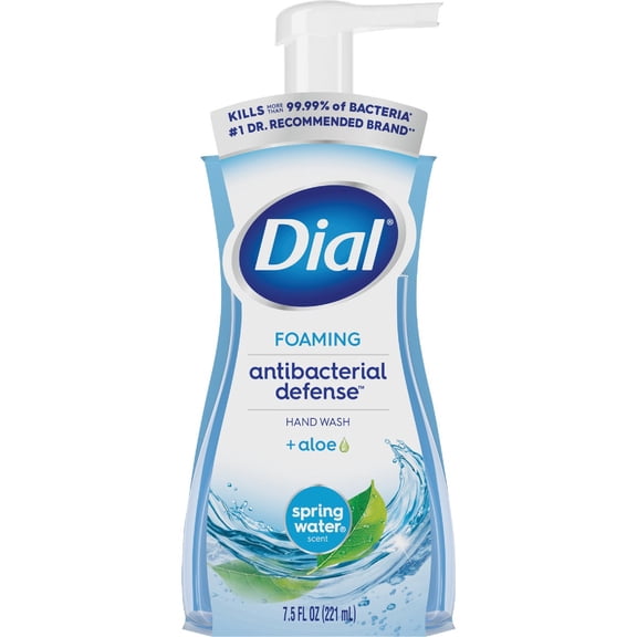 Dial 05400 7.5 Oz Spring Water Anti-Bacterial Foaming Hand Soap 2-Pack