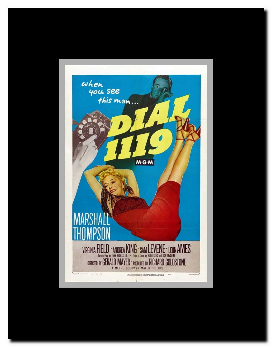 Dial 1119 Framed Movie Poster