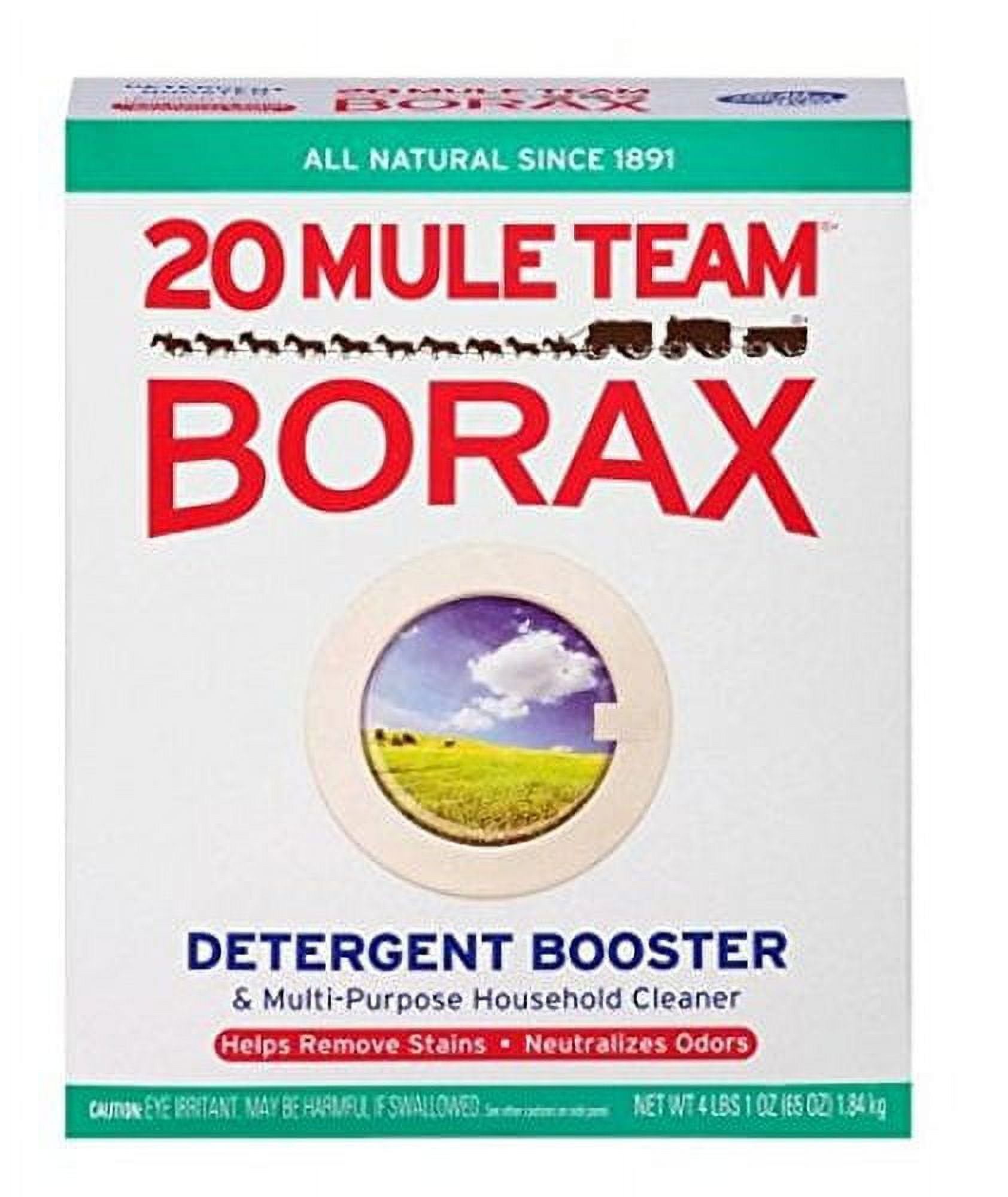 Dial 20 Mule Team Borax Natural Laundry Booster & Multi-Purpose Cleaner, 65 oz