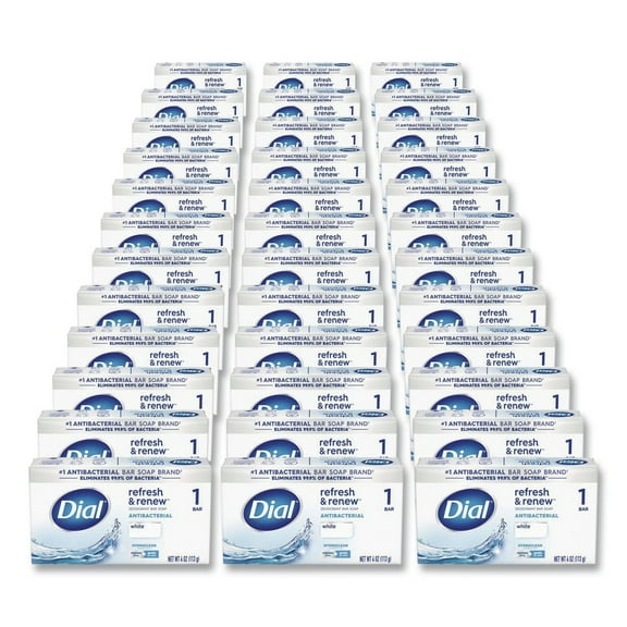 Dial 52336 92633 4 oz. Deodorant Bar Soap - Iconic Dial Soap Scent (36/Carton)