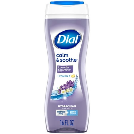 Dial Calm & Soothe Body Wash, Lavender & Jasmine, Gentle on All Skin Types, 16 fl oz