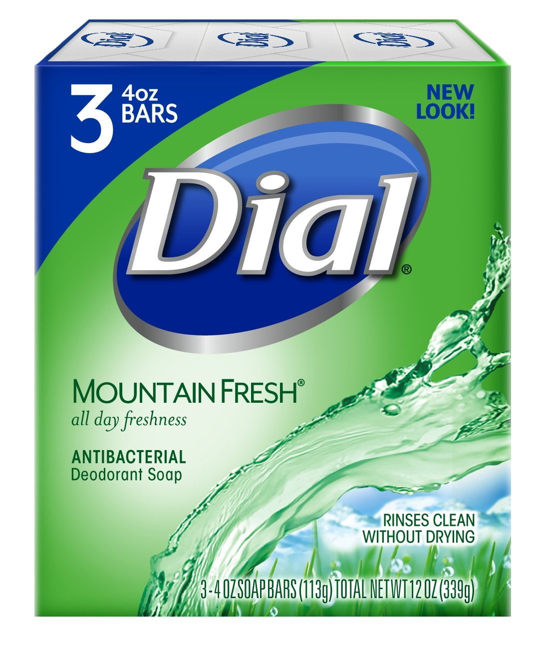 Dial Antibacterial Bar Soap, Mountain Fresh (Pack of 12)