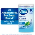 thumbnail image 1 of Dial Antibacterial Bar Soap, Refresh & Renew Spring Water Deodorant Bar, 4 oz (8 Bars), 1 of 13