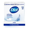 thumbnail interactive-video image 1 of Dial Antibacterial Bar Soap, Refresh & Renew White Deodorant Bar, 4 oz (12 Bars), 1 of 11