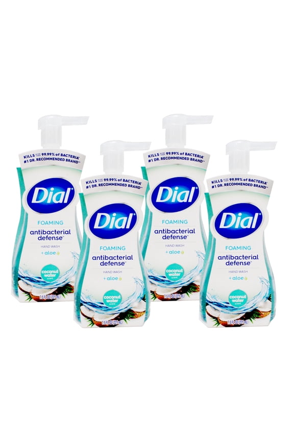 Antibacterial Defense Coconut Water Scent Foaming Hand Soap, 7.5 FL Oz - 4 Pack