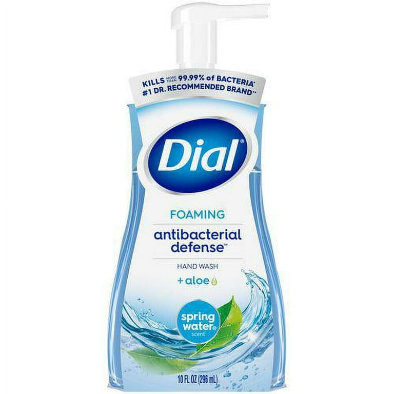 Dial Antibacterial Foaming Hand Wash Spring Water 10 oz Pump Bottle 8 Carton Walmart