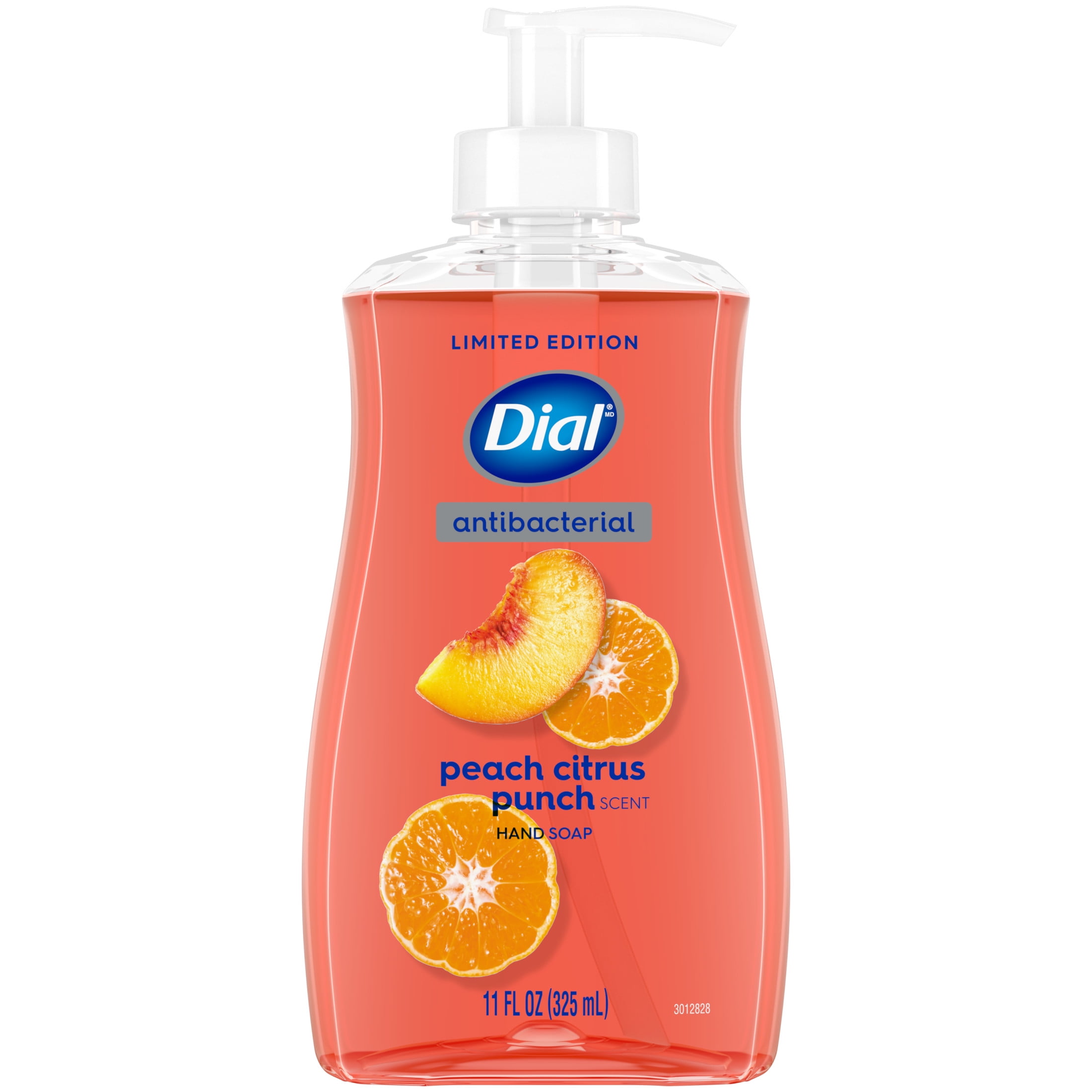 Dial Antibacterial Limited Edition, Peach Citrus Punch Scent Liquid Hand Soap, 11oz