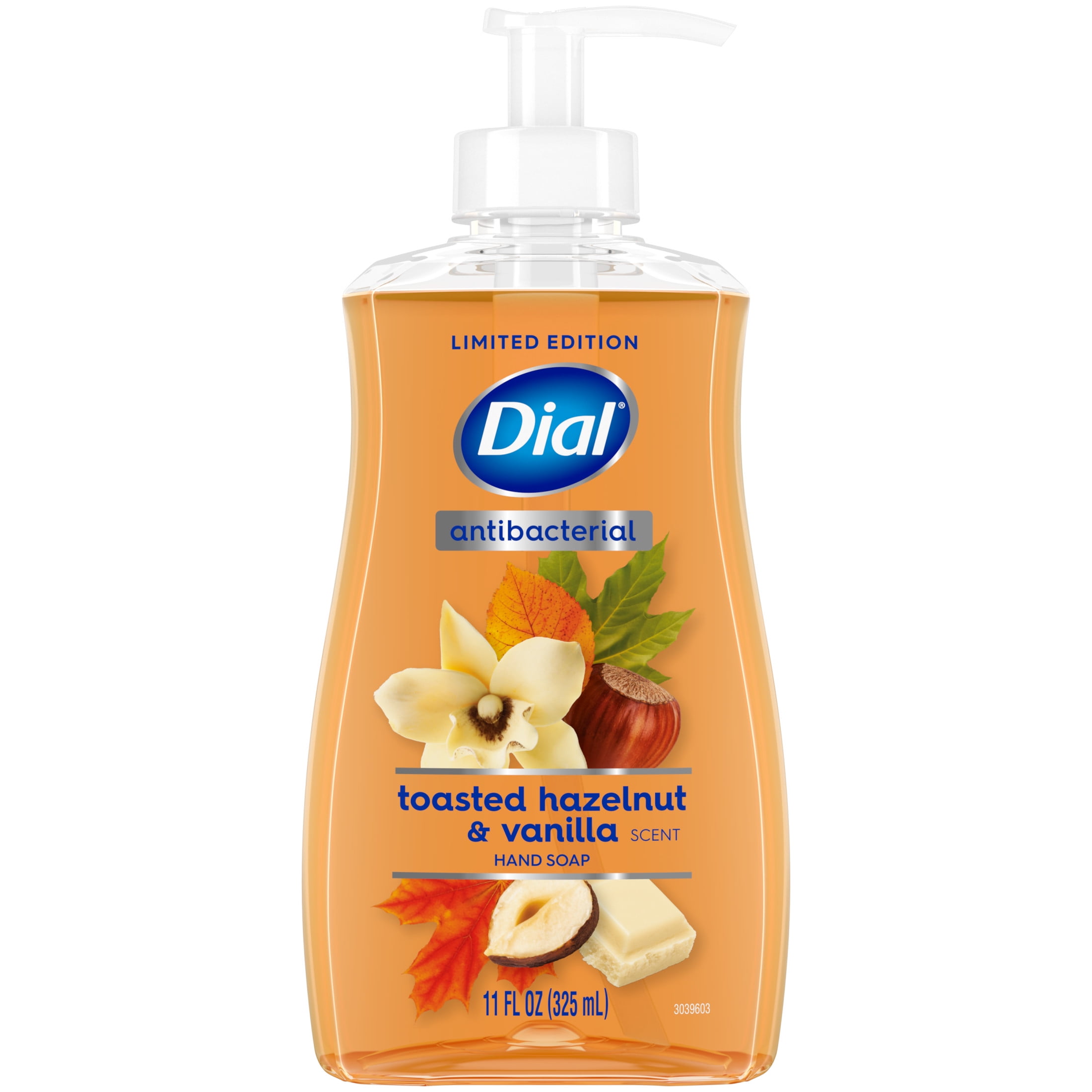Dial Antibacterial Limited Edition, Toasted Hazelnut & Vanilla Scent Liquid Hand Soap, 11oz
