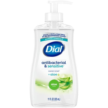 Dial Antibacterial Liquid Hand Soap, Aloe Scent, 11 fl oz