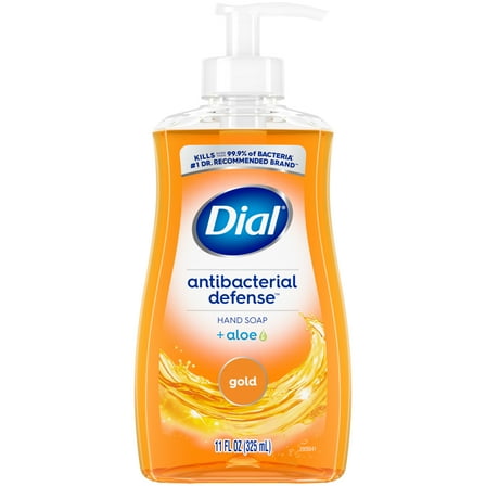 Dial Antibacterial Defense Gold Liquid Hand Soap, 11 fl oz