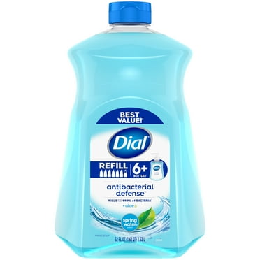 Dial Antibacterial Liquid Hand Soap Refill, Spring Water, 52 fl oz