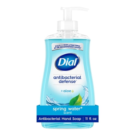 Dial Antibacterial Defense Spring Water Liquid Hand Soap, 11 fl oz