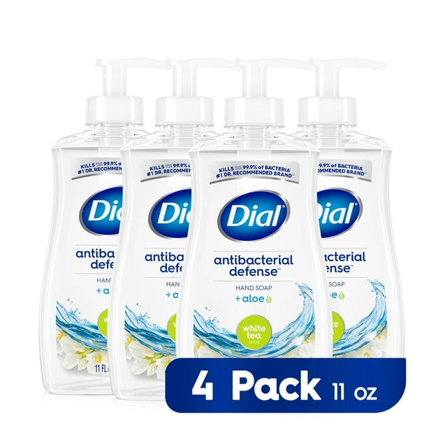 Dial Complete Antibacterial Liquid Hand Soap, Gentle Clean Wash, White