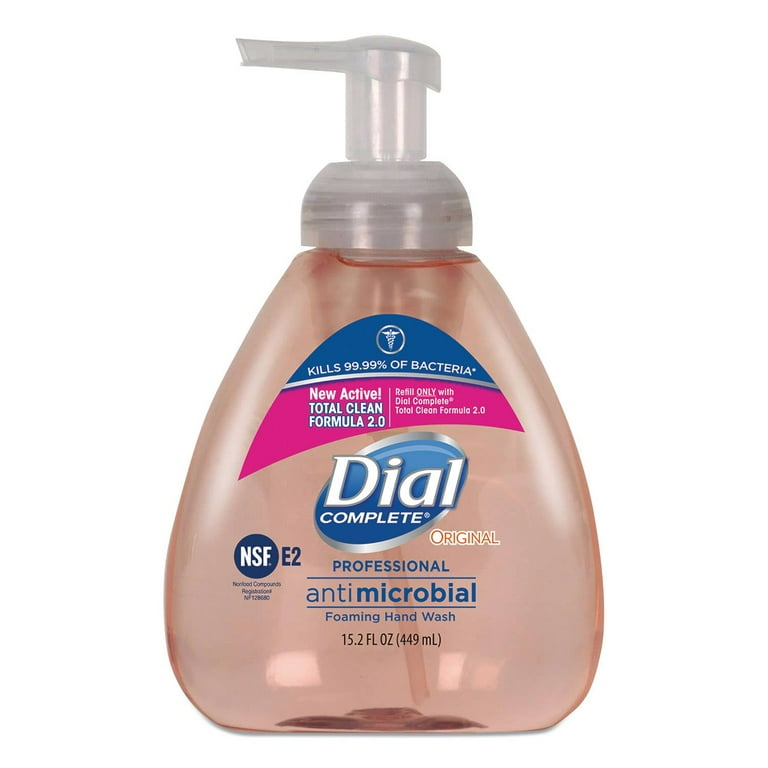 Dial Antimicrobial Foaming Hand Wash Original Scent 15.2 Oz Pump Bottle Walmart