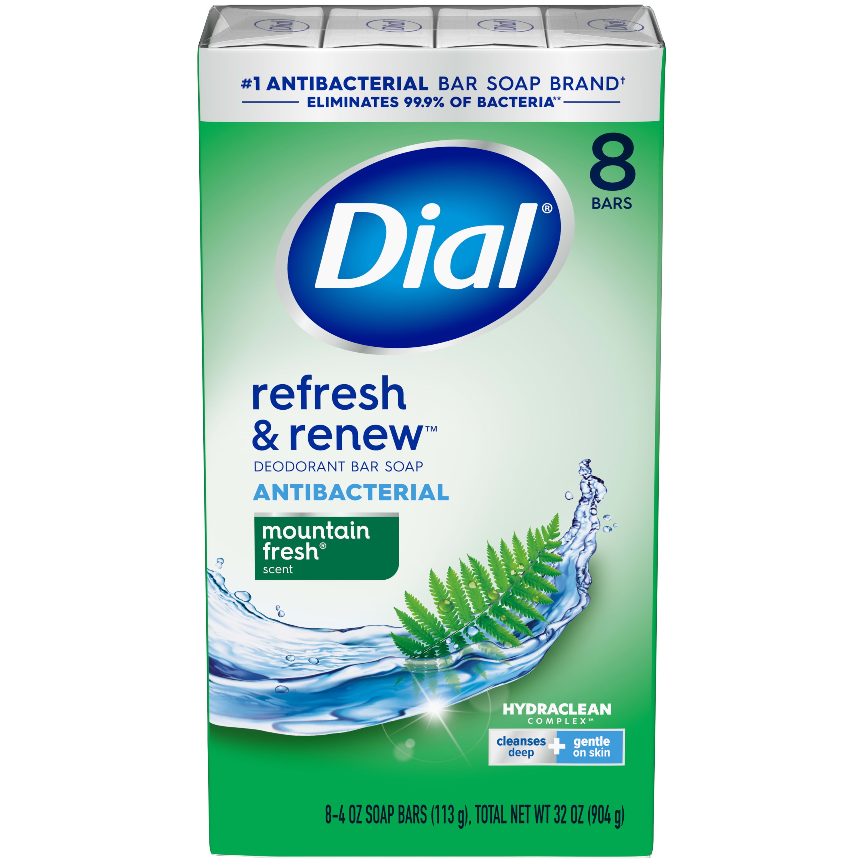 Dial Calm Soothe Lavender Jasmine Scent Antibacterial Bar Soap for Sensitive Skin 4 oz 8 Bars Walmart