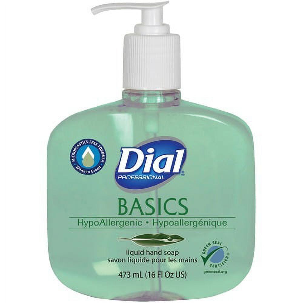 Dial Basics MP Free Liquid Hand Soap, 1 Gallon, Green, Unscented - DIA33809