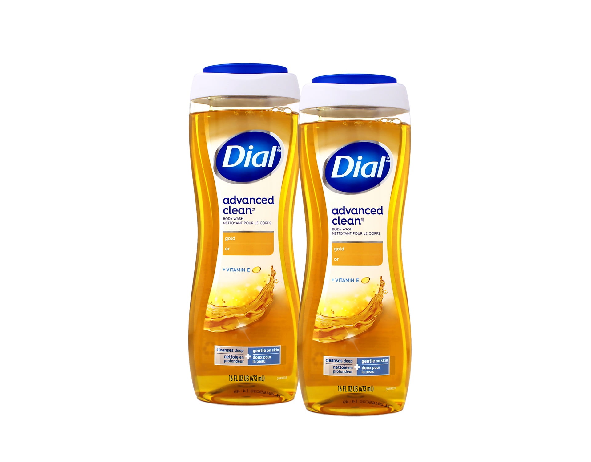 Dial Advanced Clean Scented Paraben-Free Body Wash  Gold, 16 fl oz - 2 Pack