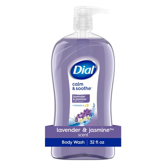 Dial Calm & Soothe Body Wash, Lavender & Jasmine, Gentle on All Skin Types, 32 fl oz