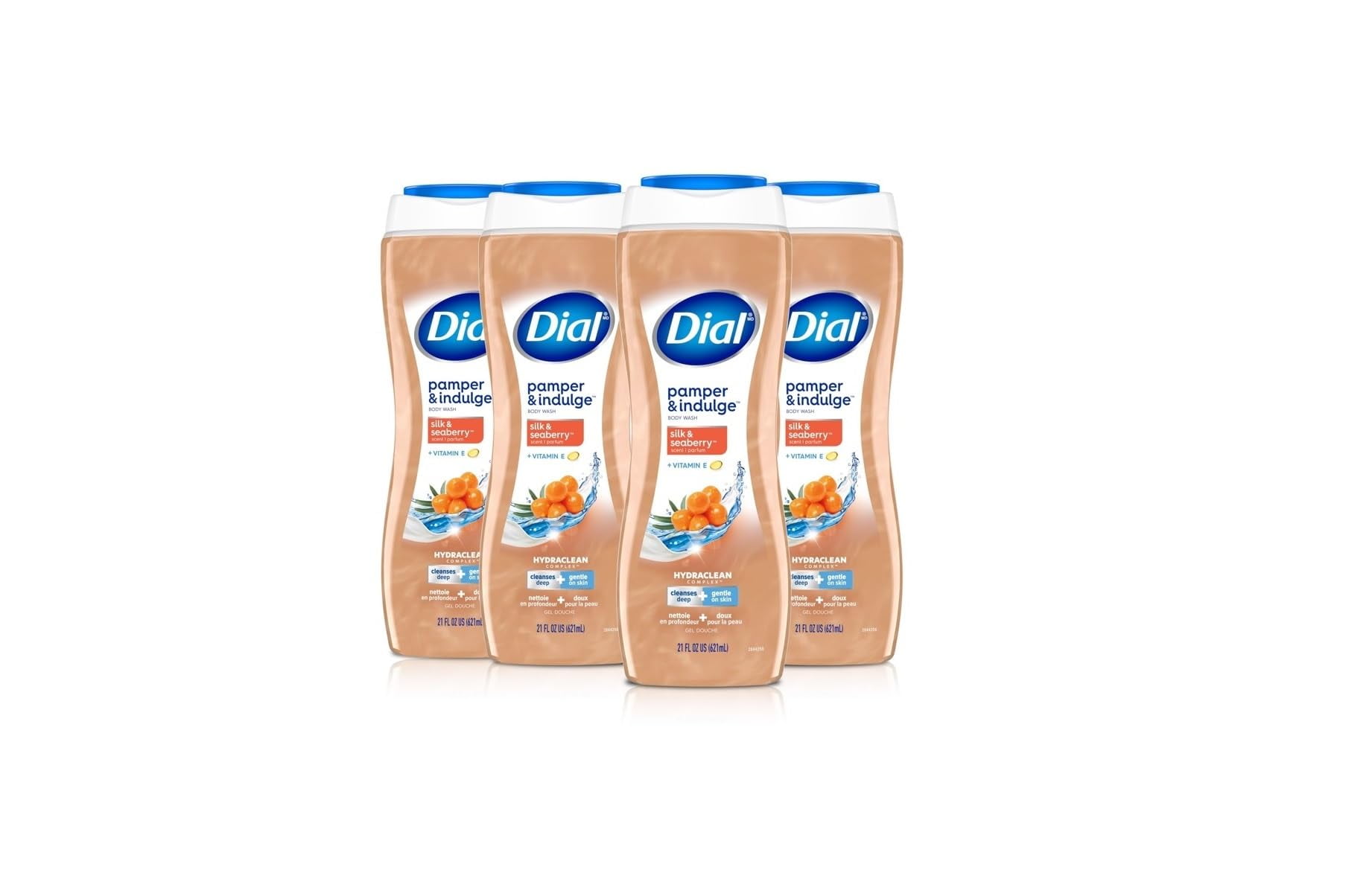Dial Body Wash, Pamper & HYZ01 Indulge, Silk & Seaberry, 21