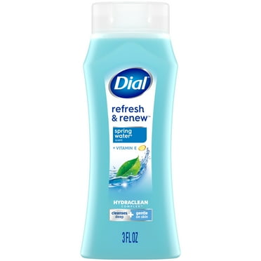 Dial Body Wash, Refresh & Renew Spring Water, 3 fl oz