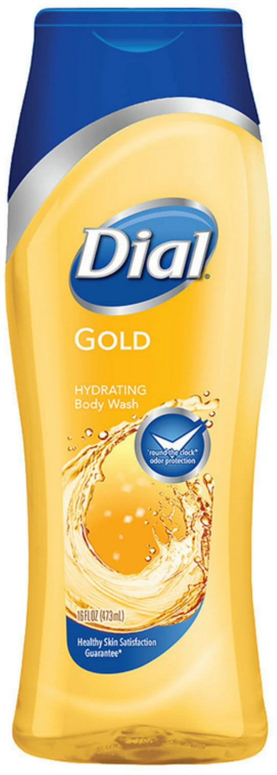 Dial Antibacterial Shower Gel Liquid Body Wash, Gold 16 oz (Pack