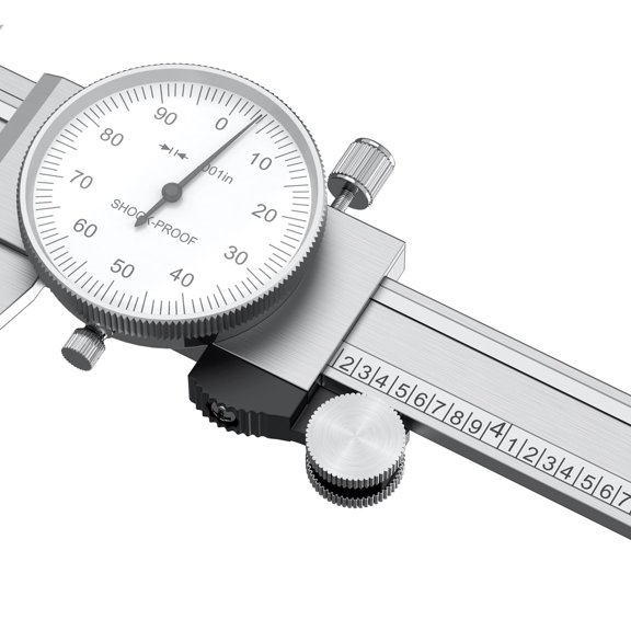 Dial Caliper 0.001 / Micrometer 0.001 and Stainless Steel Ruler, Precision Caliper with Watch 0-6" Range, 0-1" Alloy Precision Micrometer Mechanical Toolkit Set