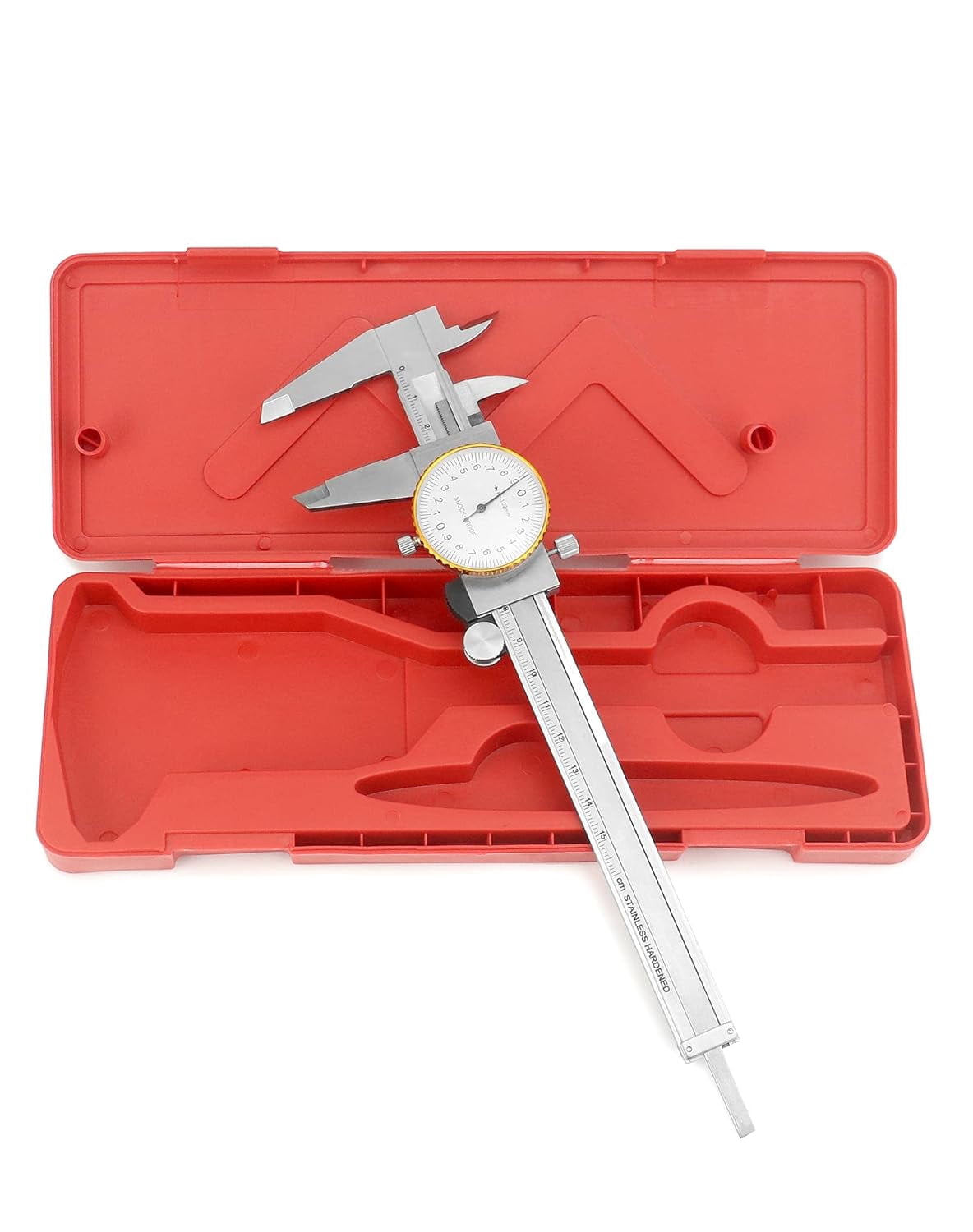 Dial Calipers, 0-15cm Caliper Measuring Tool, 0.02mm Graduation Interval, Shockproof Measuring Micrometer Vernier Caliper