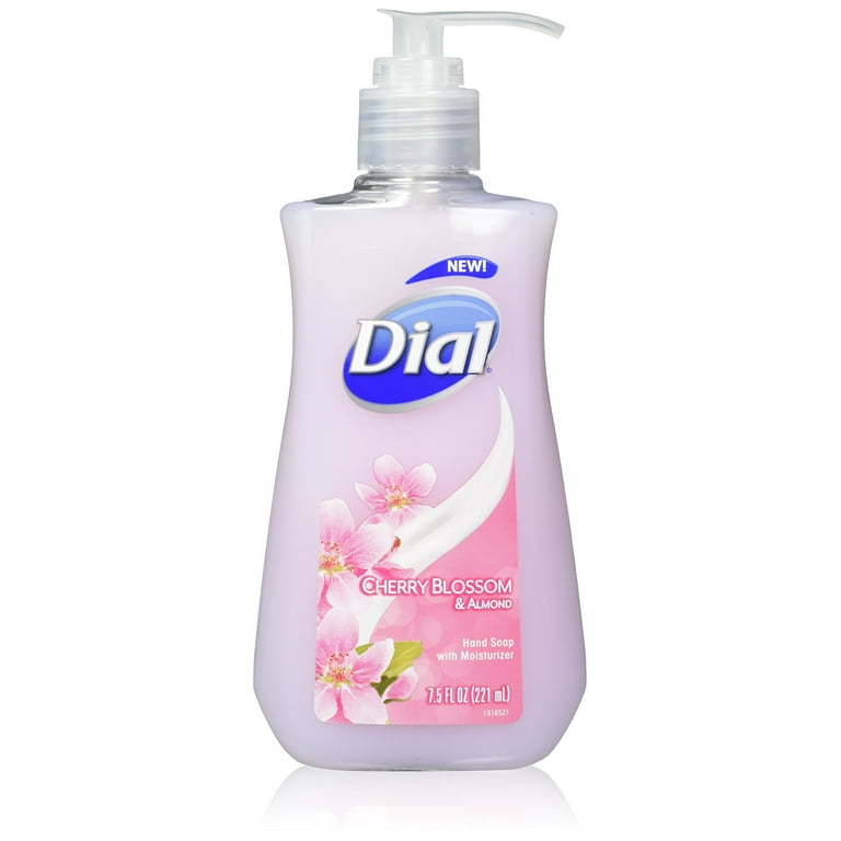 Dial Cherry Blossom Almond Hand Soap With Moisturizer 7.5 Fl Oz Pack Of 6