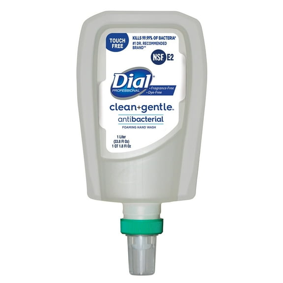 Dial Clean+Gentle Antibacterial Foaming Hand Wash Refill for FIT Touch Free Dispenser Fragrance Free