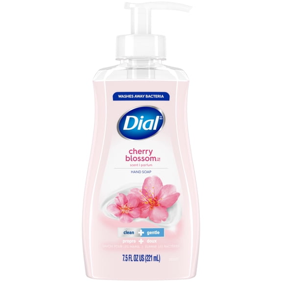 Dial Clean + Gentle Liquid Hand Soap, Cherry Blossom Gentle Hand Soap, 7.5 fl oz