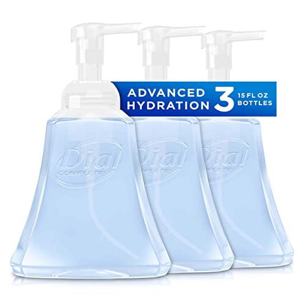 Dial Complete Anti Bacterial Advanced Hydration Foaming Hand Wash Spring Water 45 fl oz 3 15 fl oz bottles Walmart
