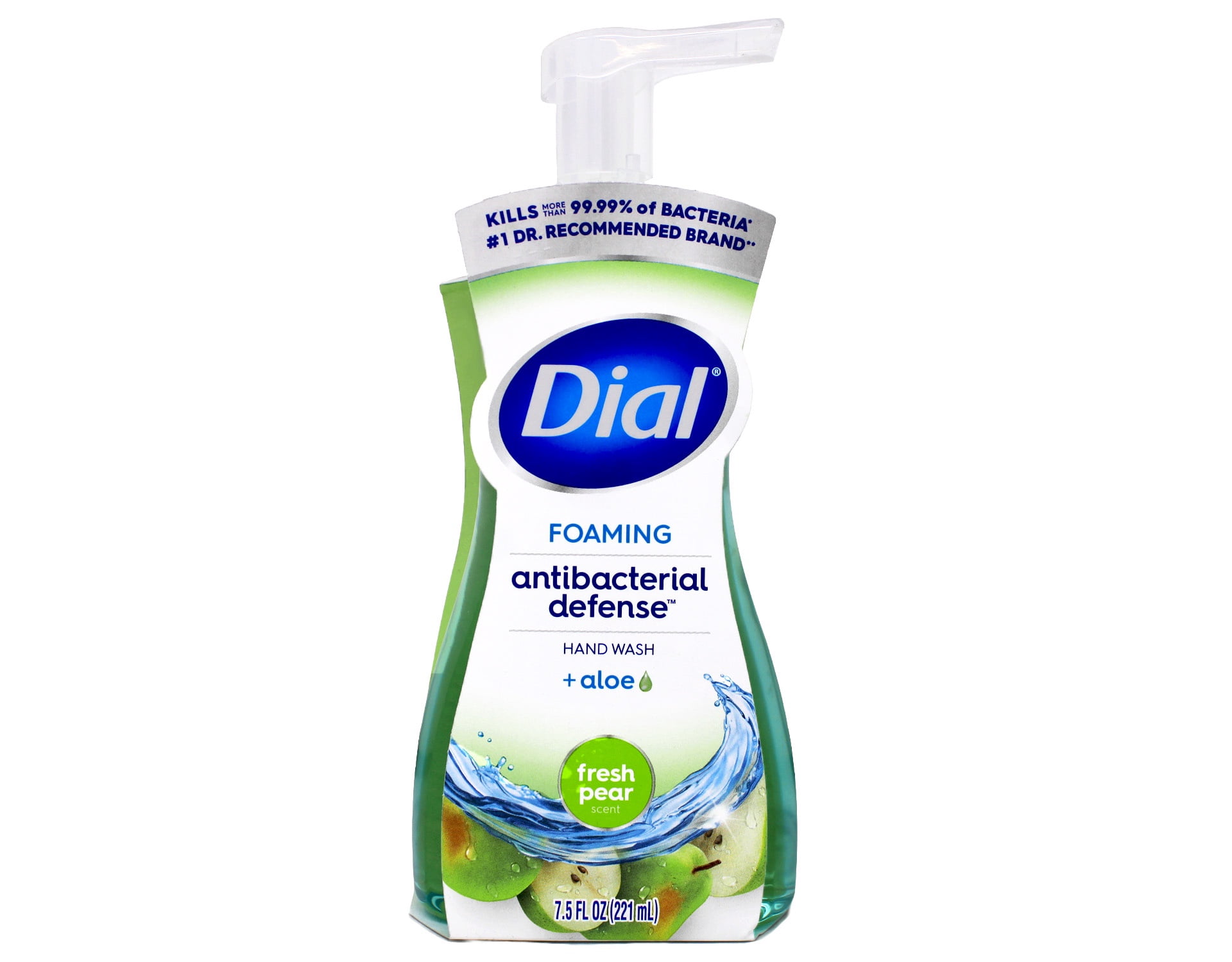 Dial Complete Antibacterial Foaming Hand Soap, Fresh Pear, 7.5 Fluid Ounces (Pack of 8)