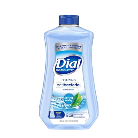 Dial Complete Antibacterial Foaming Hand Soap Refill, Spring Water, 32 Fluid Ounces