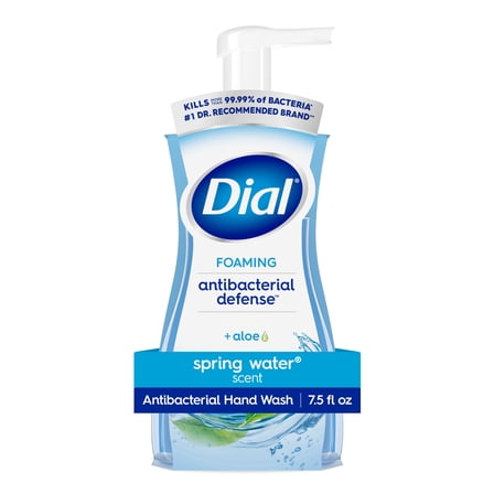 Dial Antibacterial Defense Spring Water Scent Foaming Hand Soap, 7.5 fl oz