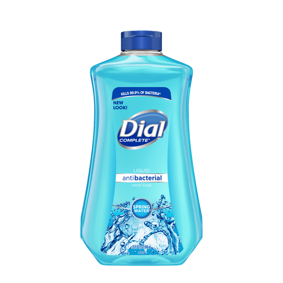 Dial Complete Antibacterial Liquid Hand Soap Refill, Spring Water, 32 fl oz