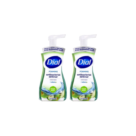 Dial Complete Foaming Hand Wash, Fresh Pear 7.5 oz (Pack of 2)