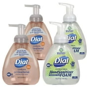 Dial Complete Original Antibacterial Foaming Hand Wash And Dial Professional Antibacterial Foaming Hand Sanitizer Pump, 15.2 Fl Oz (Mixed 4-Pack) - Pack Of 1