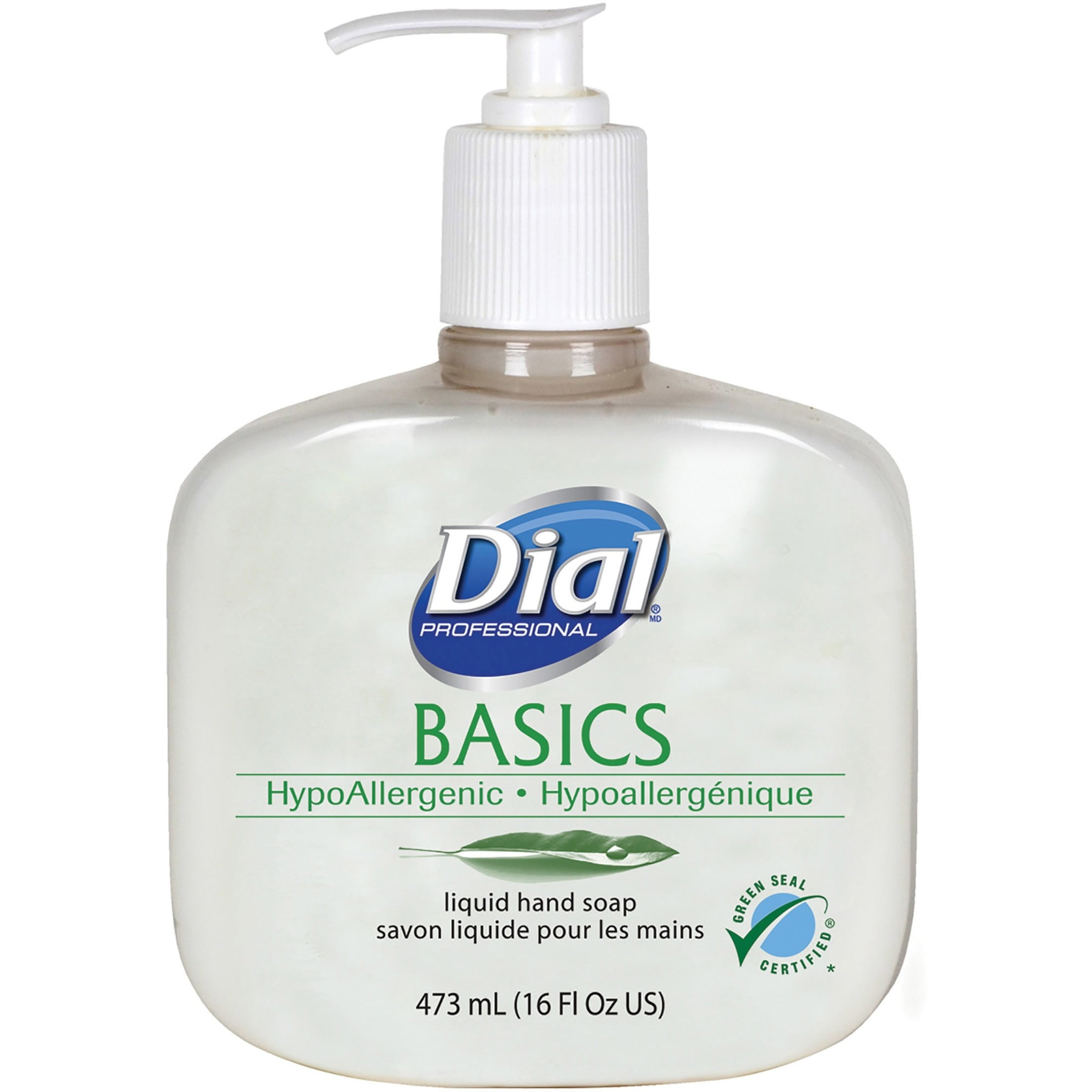 Dial, DIA06044, Basics HypoAllergenic lqd Hand Soap, 1 Each, White, 16