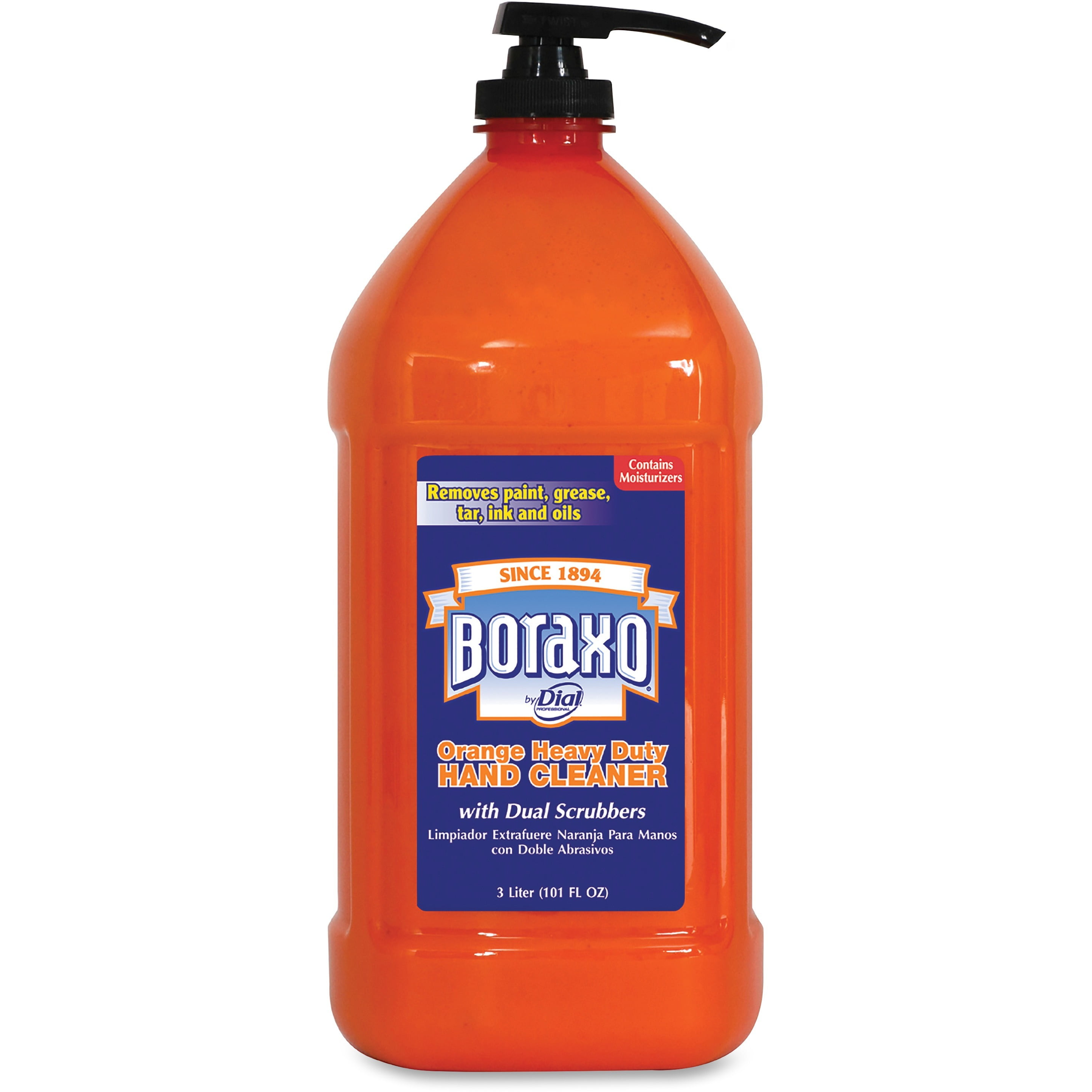 Dial, DIA06058CT, Boraxo Orange Heavy Duty Hand Cleaner, 4 / Carton, Orange, 101.4 fl oz (3 L)