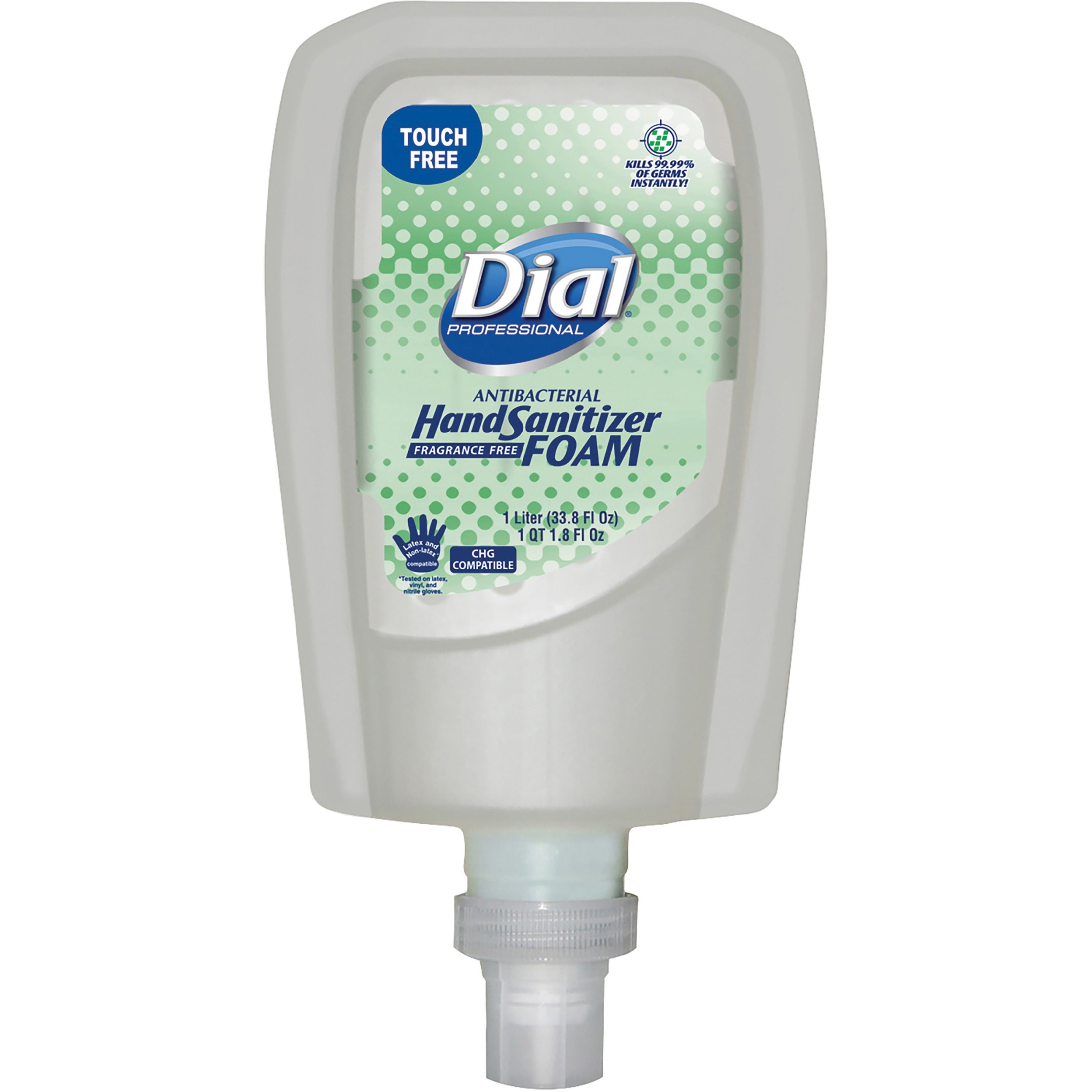 Dial, DIA16694, FIT Touch-Free Hand Sanitizer Foam, 3 / Carton, Clear, 33.8 fl oz (1000 mL)