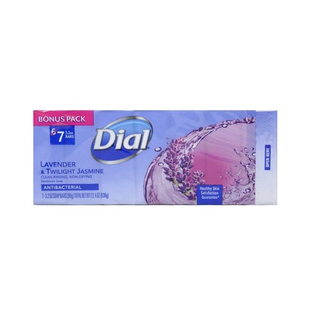 Dial Deodorant Bar Soap, Lavender and Twilight Jasmine, 3.2 Ounce (7