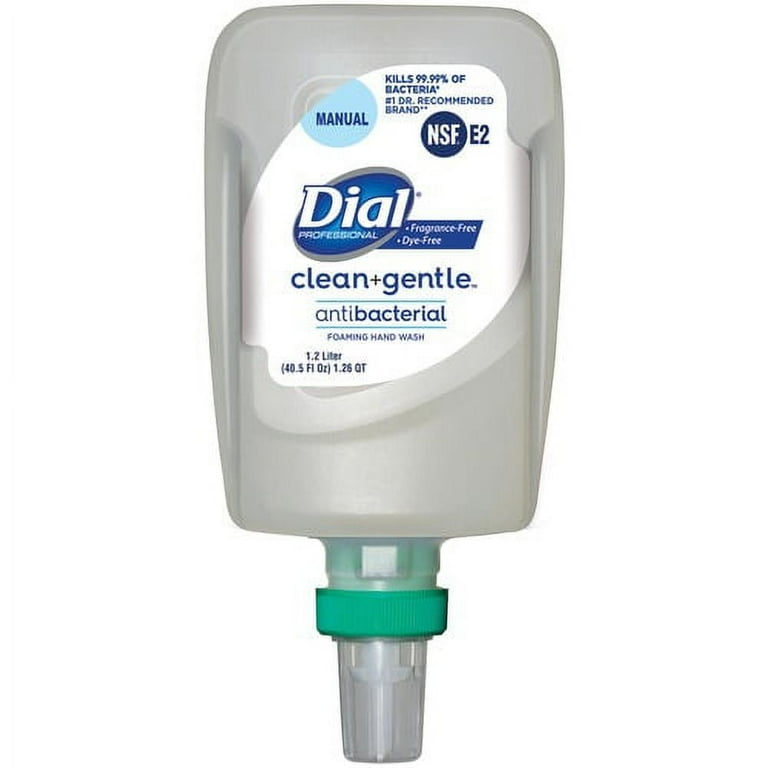 Clean+Gentle Antibacterial Foaming Hand Wash Refill for FIT Manual Dispenser, Fragrance Free, 1.2 L, 3/Carton Clean+Gentle Antibacterial Foaming Hand Wash Refill for FIT Manual Dispenser, Fragrance Free, 1.2 L, 3/Carton