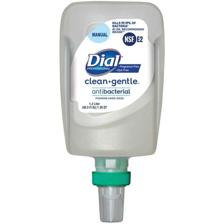 Dial FIT Refill Clean+ Foaming Hand Wash - 40.6 fl oz (1200 mL) - Bacteria Remover, Odor Remover - Skin, Hand - Antibacterial - Fragrance-free, Dye-free - 3 / Carton Dial FIT Refill Clean+ Foaming Hand Wash - 40.6 fl oz (1200 mL) - Bacteria Remover, Odor Remover - Skin, Hand - Antibacterial - Fragrance-free, Dye-free - 3 / Carton