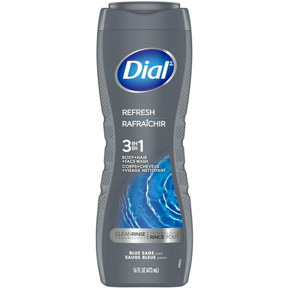 Dial For Men Hydrofresh Hair And Body Wash, Full Force - 16 Oz