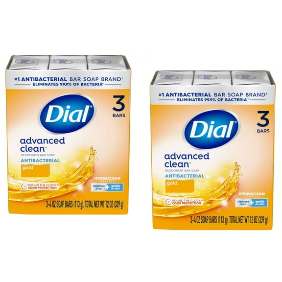 Dial Gold Antibacterial Deodorant Bar Soap, 6-Pack